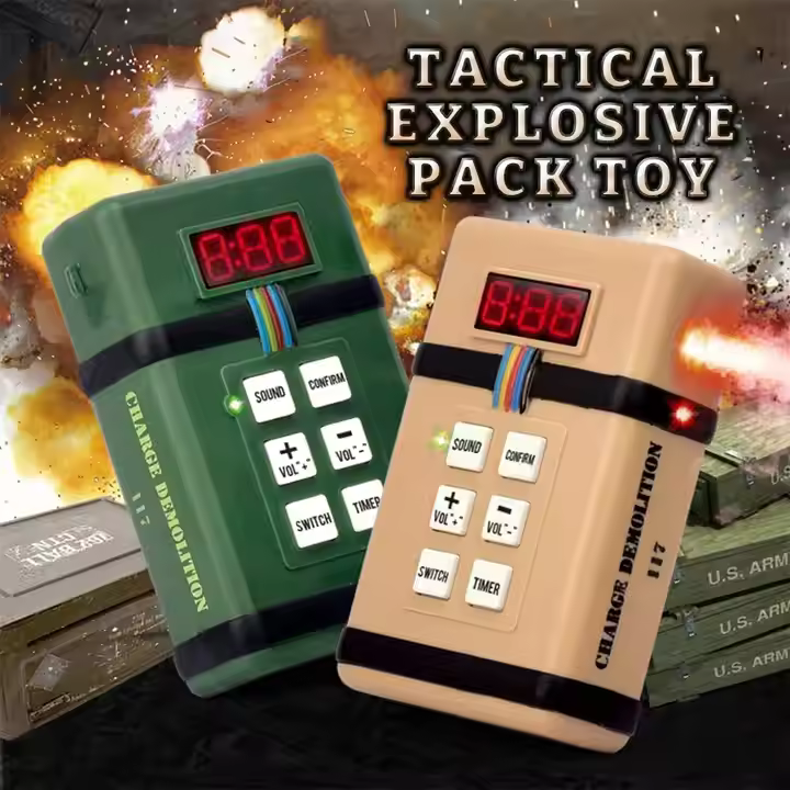 Bombe factice TNT avec compte à rebours et effet fumée2