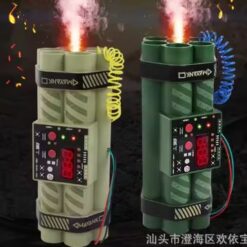 Bombe factice TNT avec compte à rebours et effet fumée2